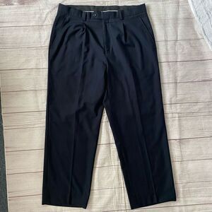 Giorgio Fiorelli men 38/30 super Luxe pleated dress pants black